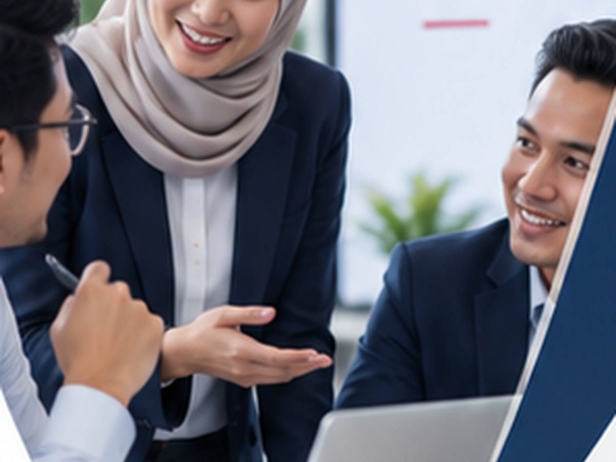 Professionals collaborating in a learning and consulting environment